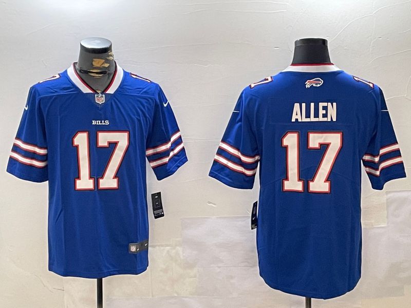 Men Buffalo Bills #17 Allen Blue Second generation 2024 Nike Limited NFL Jersey style 1->buffalo bills->NFL Jersey